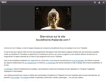 Tablet Screenshot of bouddhisme-thailande.com